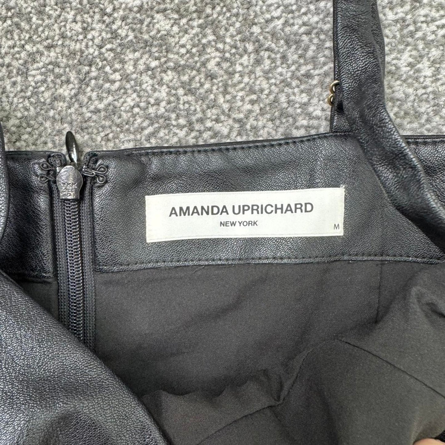 Amanda Uprichard faux leather mini dress