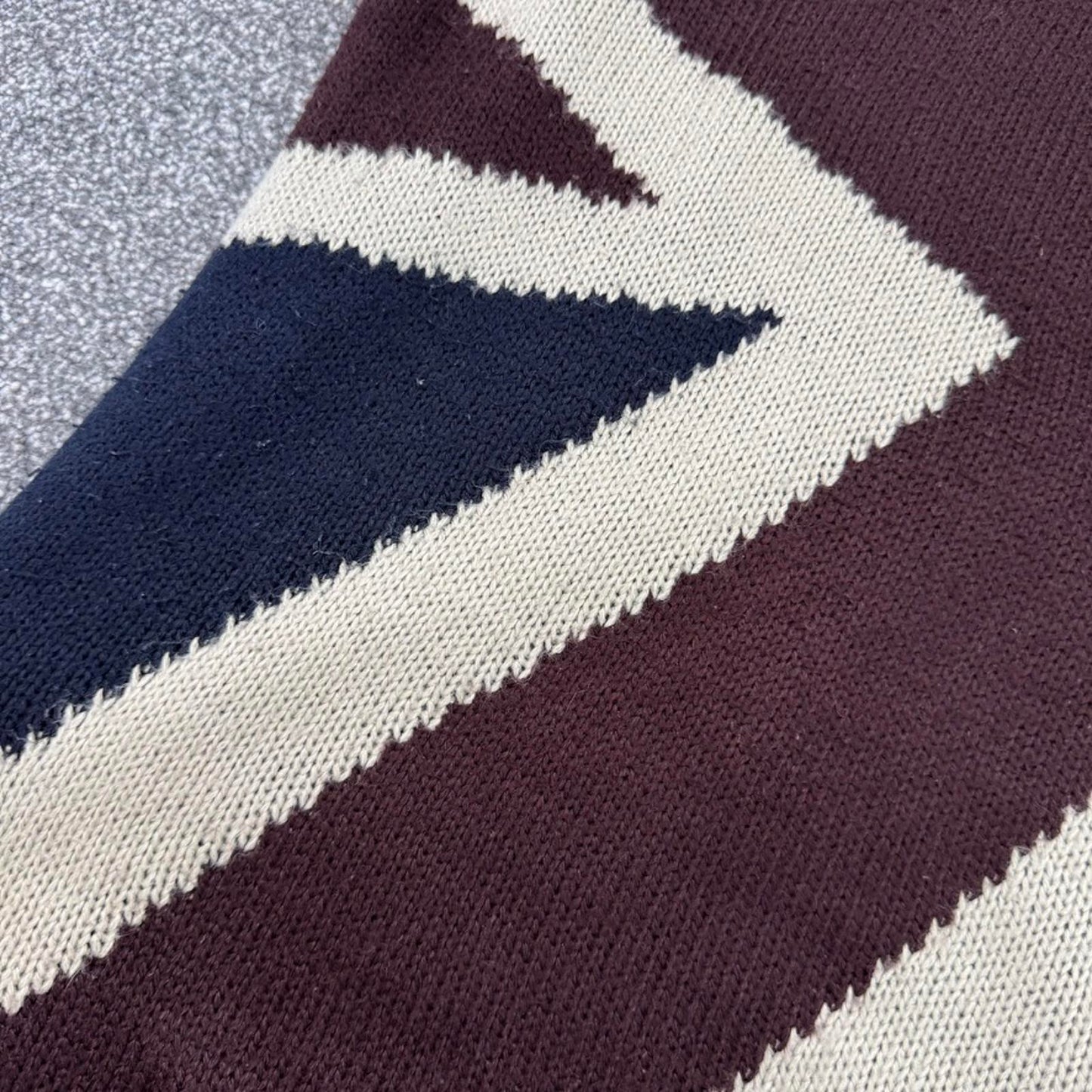 Y2K vintage Union Jack pullover jumper knit knitted flag unisex