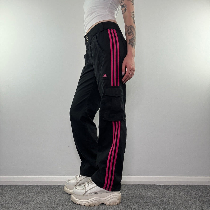 Y2K vintage Adidas mid rise tracksuit cargo baggy bottoms