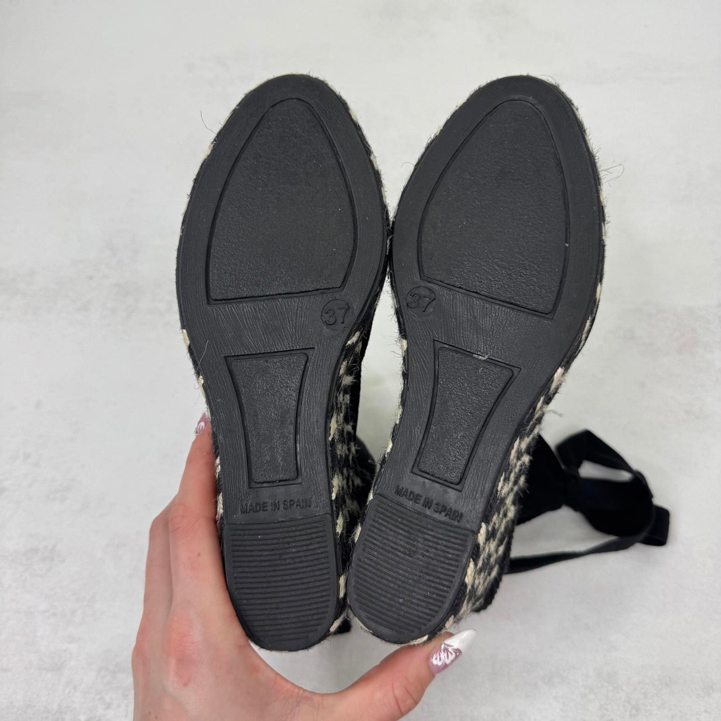 LK Bennett Ophelia wedge sandals braided espadrilles lace up block summer