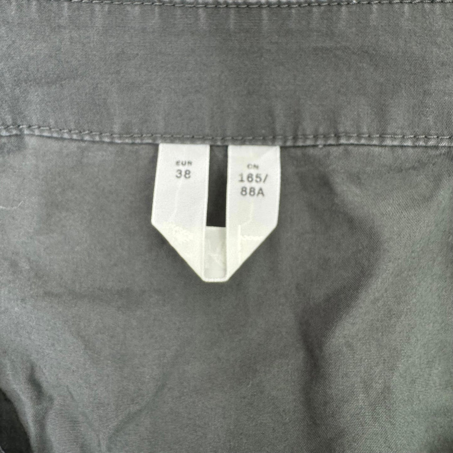 ARKET Smock Waist Poplin Blouse long sleeve shirt v neck button up RRP £69