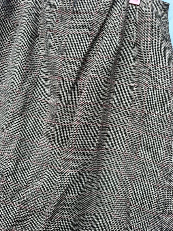 Y2K vintage 100% wool tartan print check maxi skirt