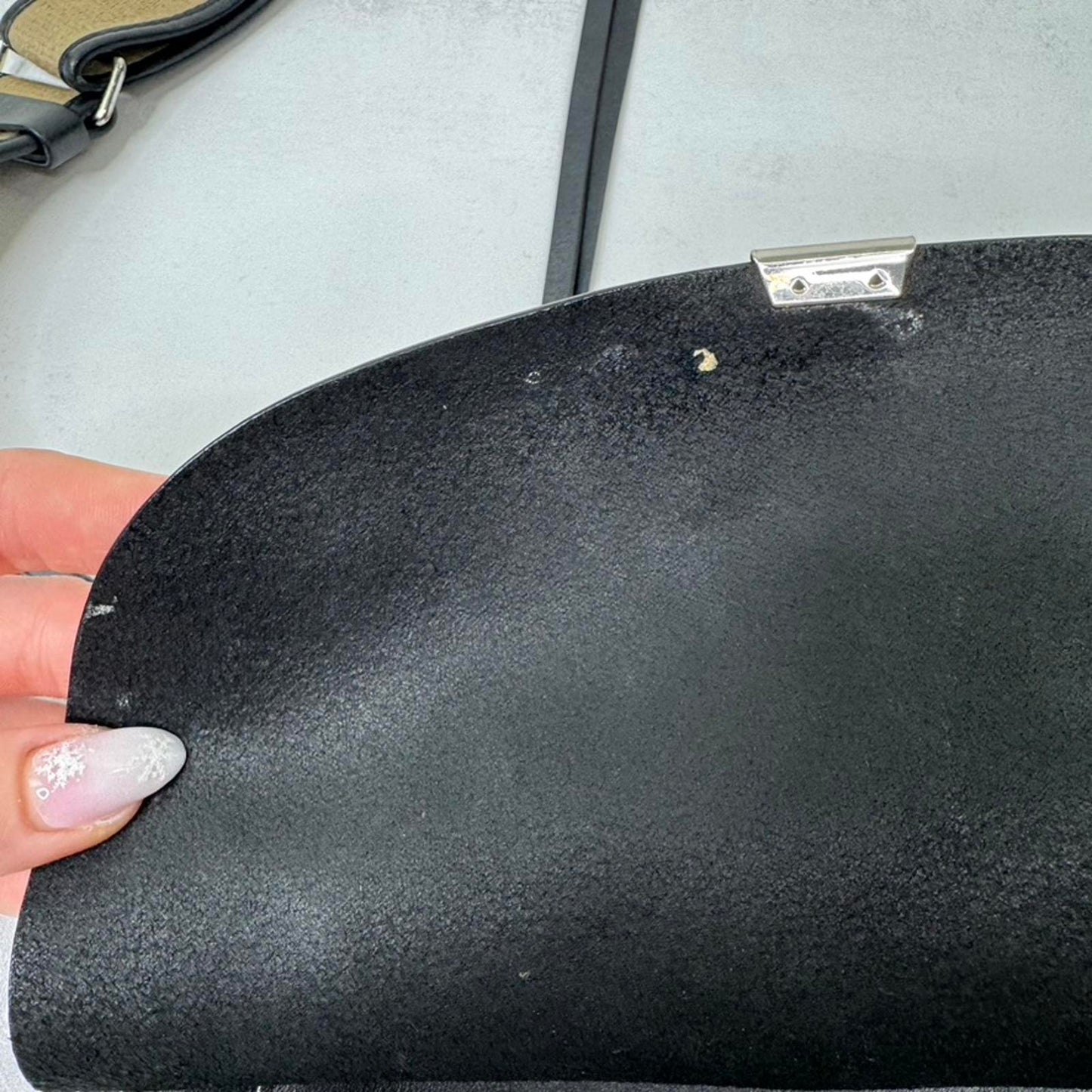 AllSaints Captain Darcy crossbody bag genuine leather circle small canvas zipper