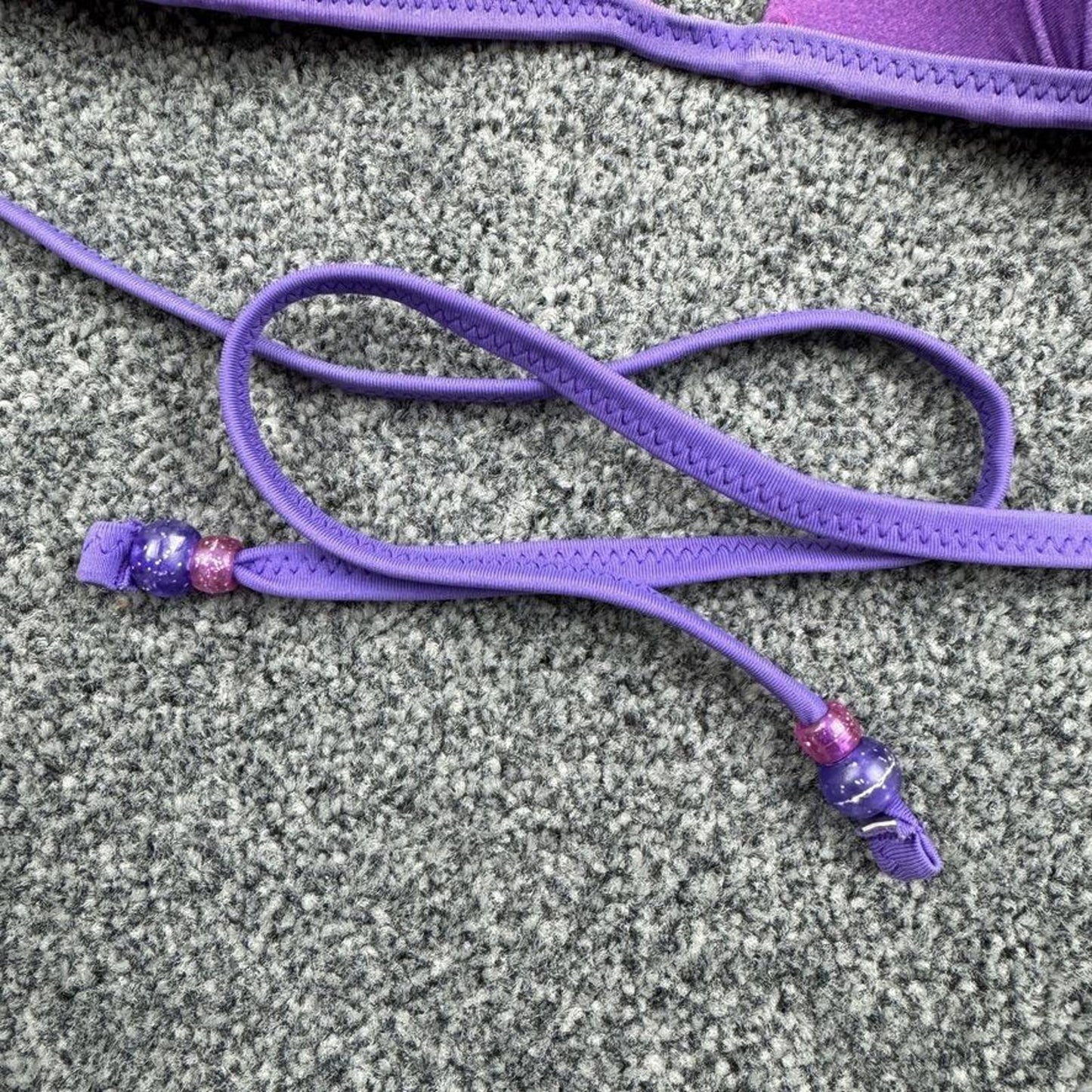 Y2K vintage slight push up halter neck swimwear top