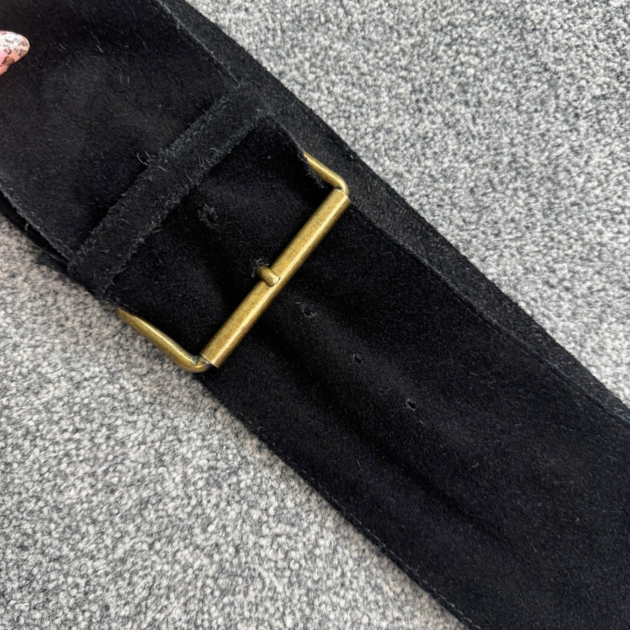 Y2K vintage chunky suede belt