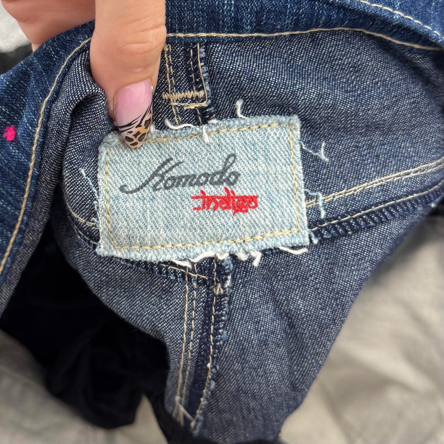 Y2K vintage boho denim cotton tiered embroidered midi skirt floral bird ruffle