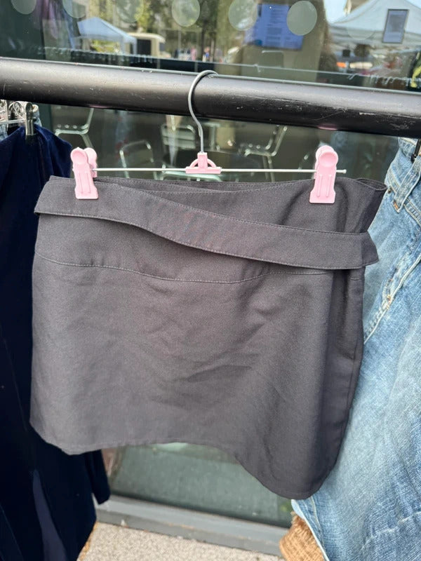 Vintage Y2K pleated mini skirt with buckle