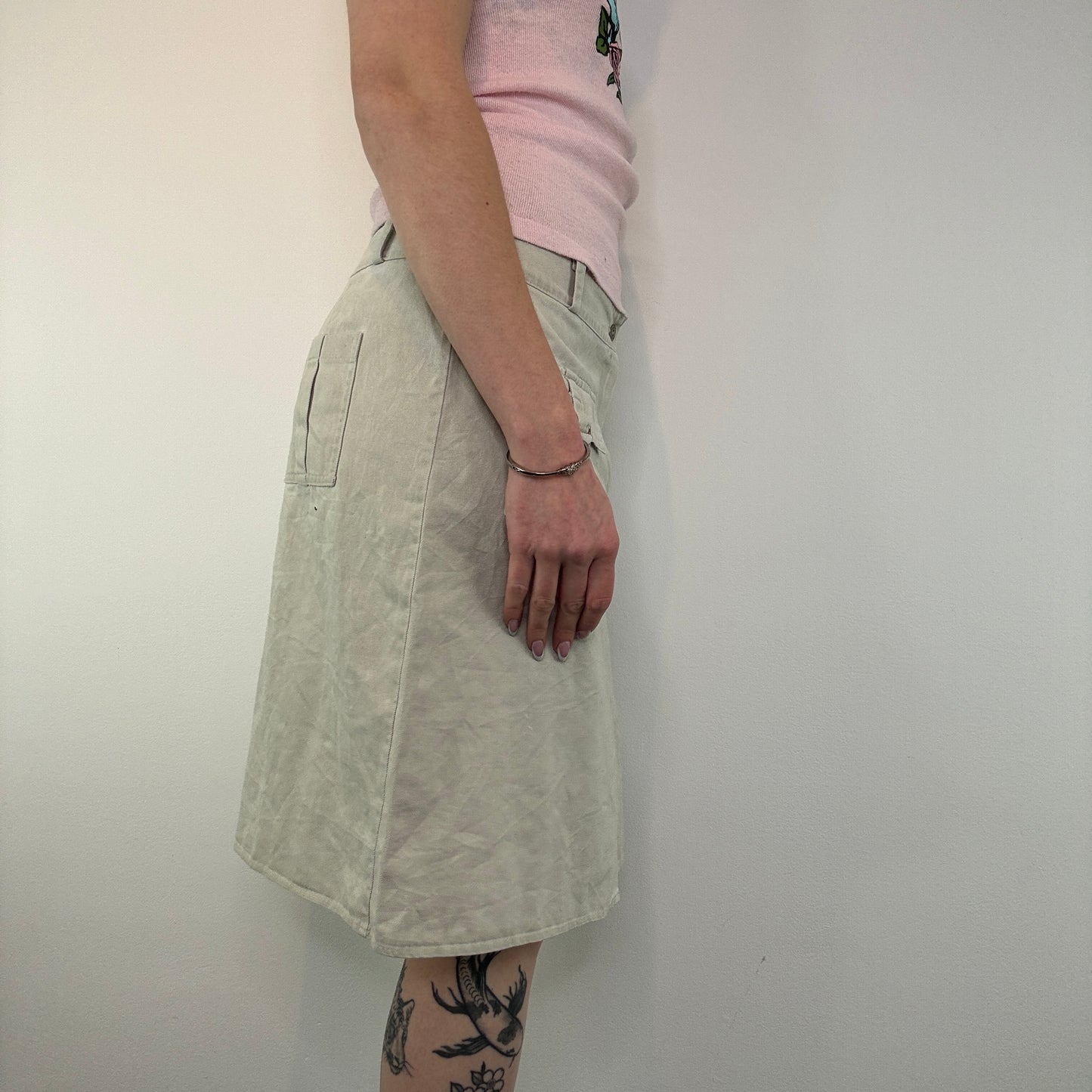 Y2K cargo midi skirt