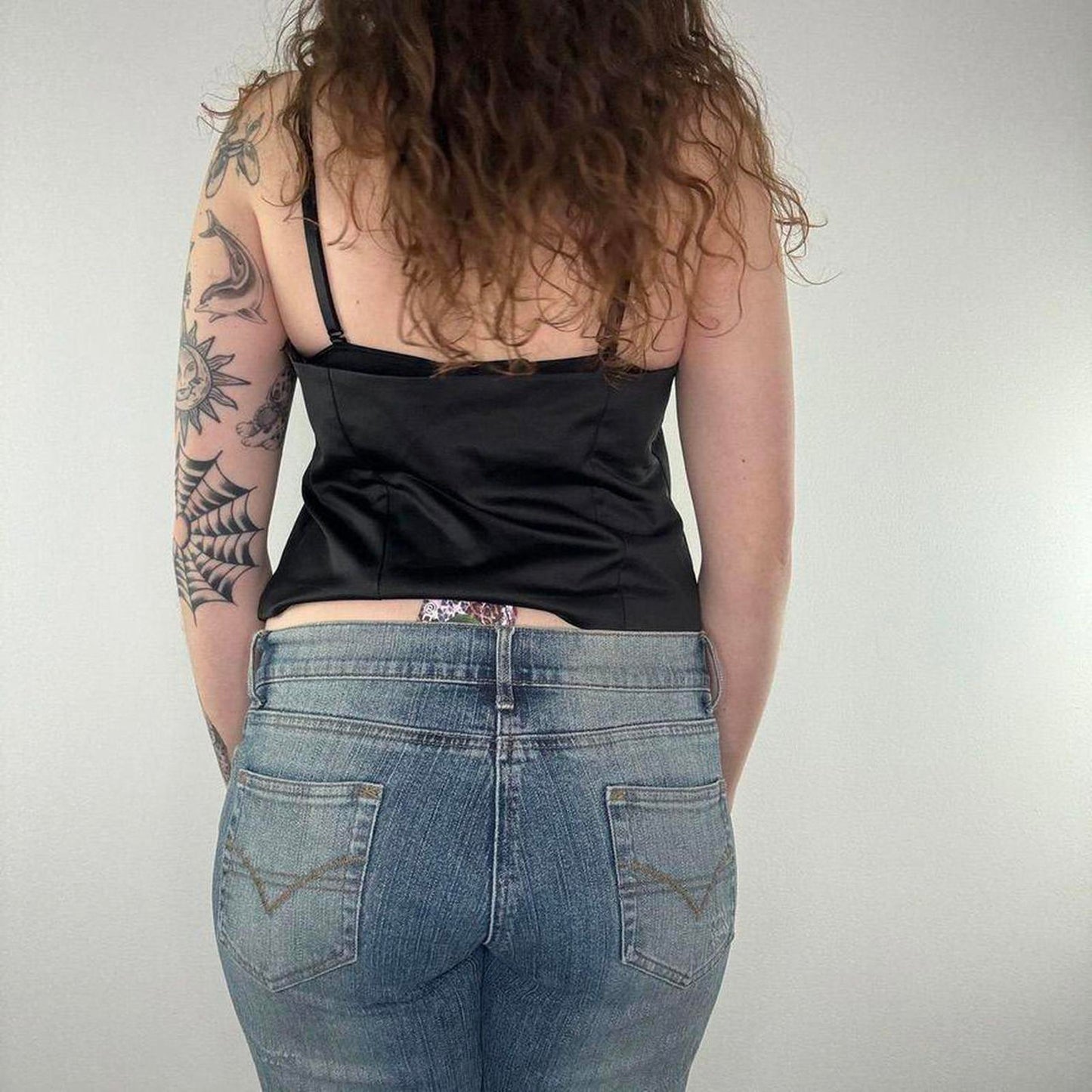 Y2K vintage satin sequin halter neck top embellished fitted v neck