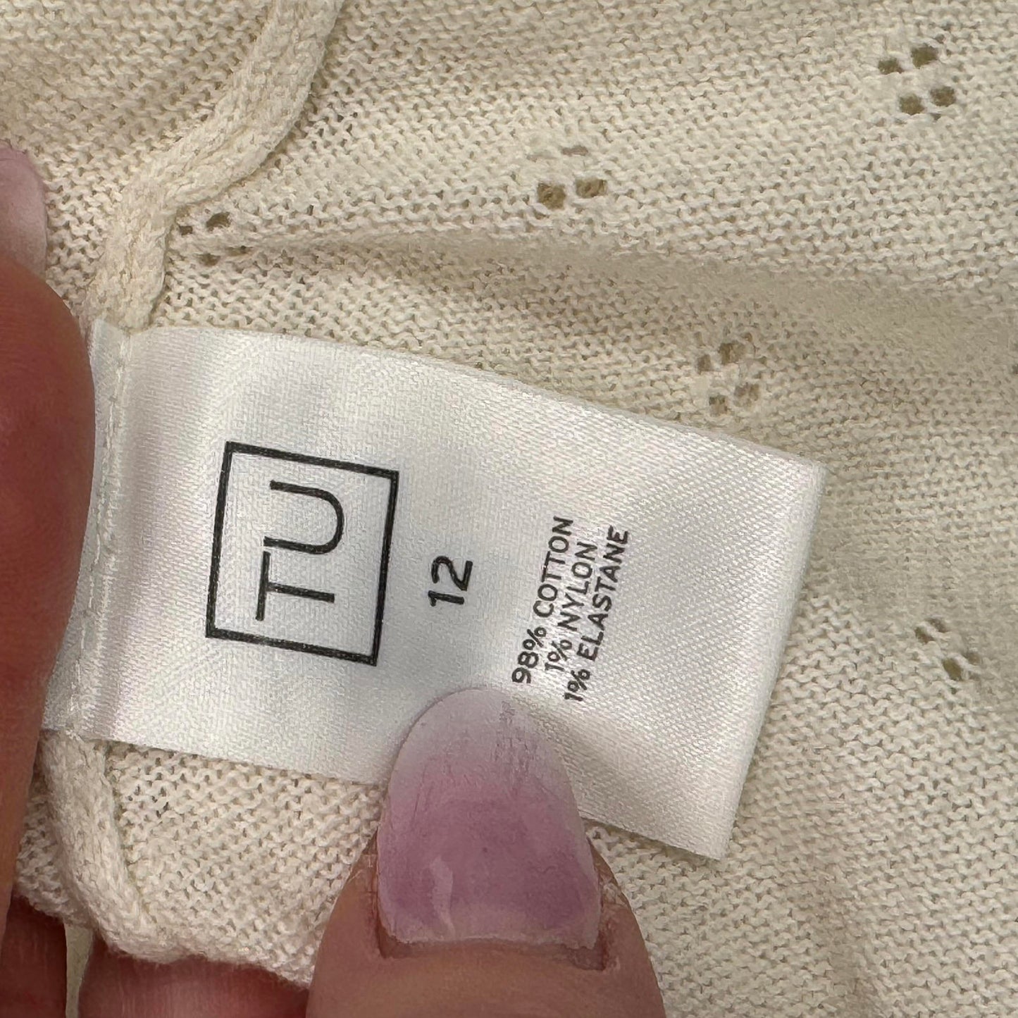 Y2K vintage fine knit short sleeve button up cardigan v neck scallop hem fitted