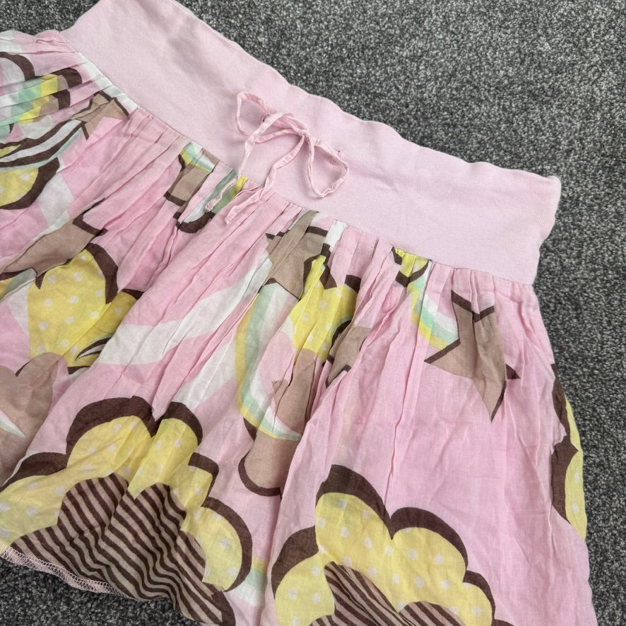 Y2K vintage kawaii mini skirt low rise star heart bow floaty puff harajuku