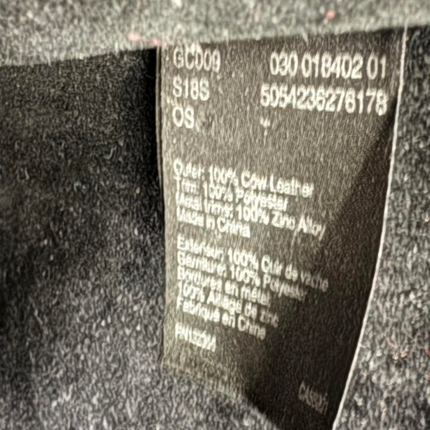 Karen Millen genuine cow leather handbag crossbody strap large work office black