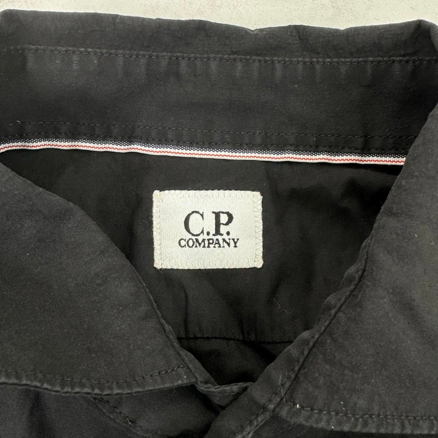 C.P. Company long sleeve shirt button up black tailored work formal