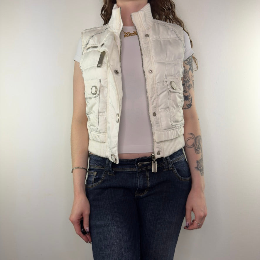 Y2K vintage River Island sleeveless puffer gilet bodywarmer