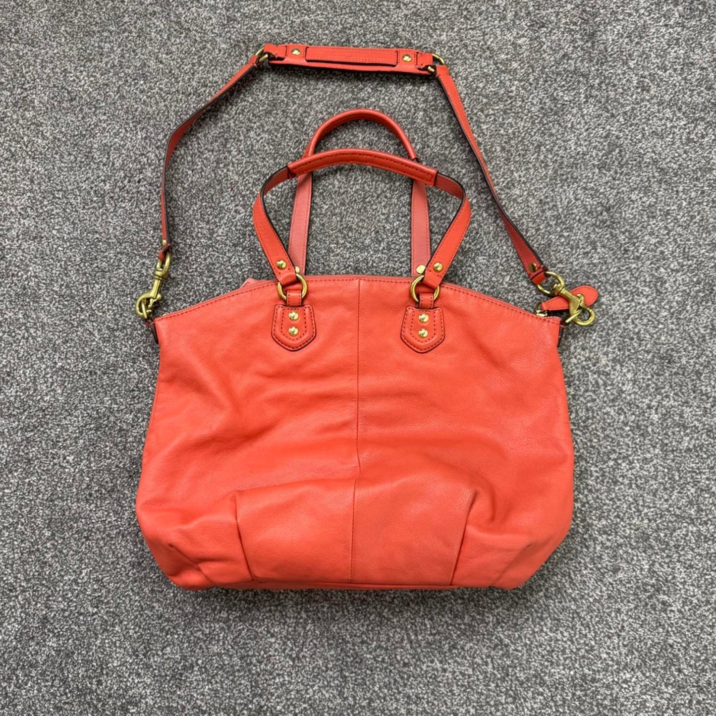 Vintage Coach Ashley Leather Convertible Shoulder Bag Satchel F23684 large