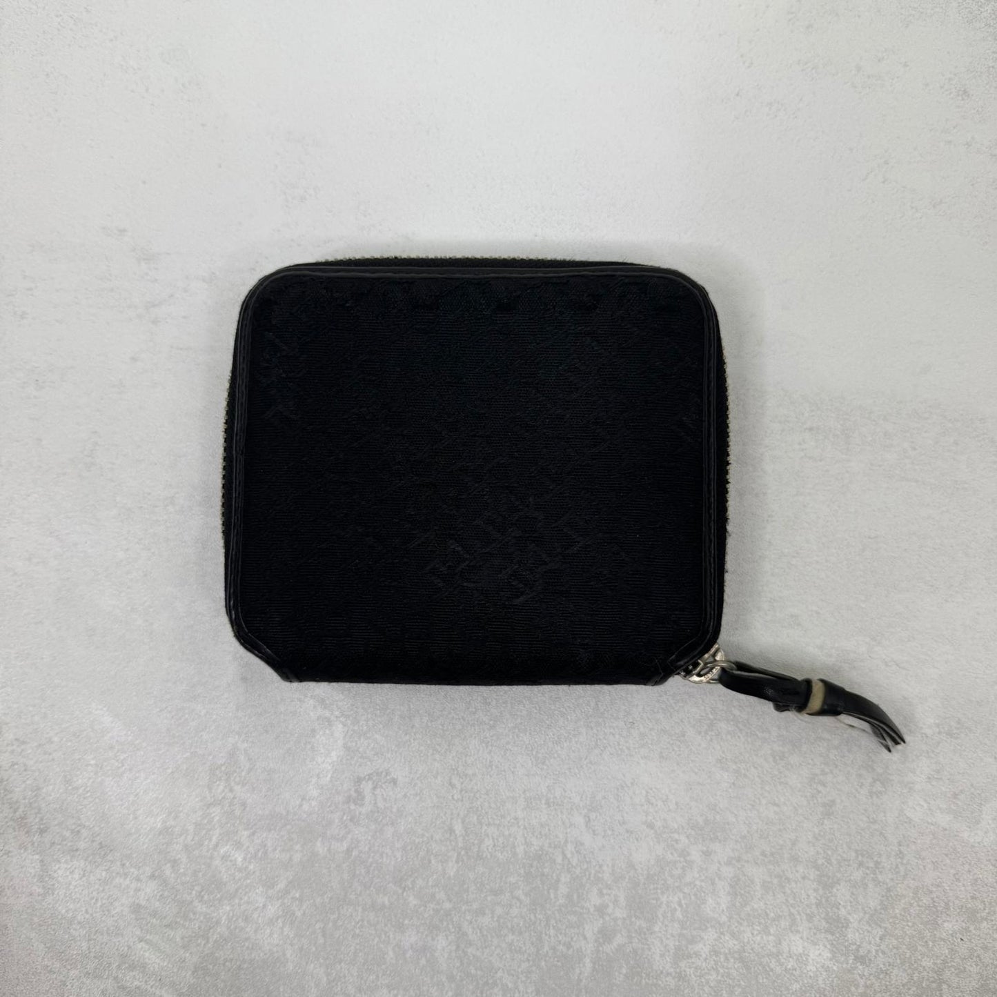 Y2K vintage DKNY wallet purse black zip small canvas