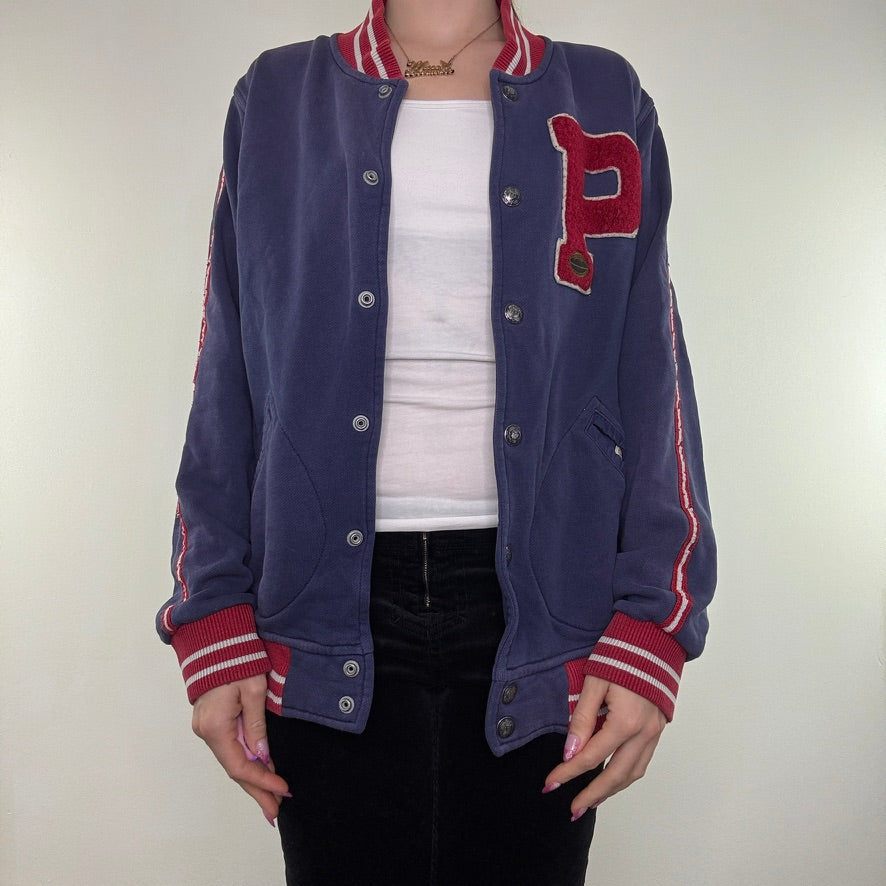 Vintage Polo Ralph Lauren varsity letterman bomber jacket New York Drake