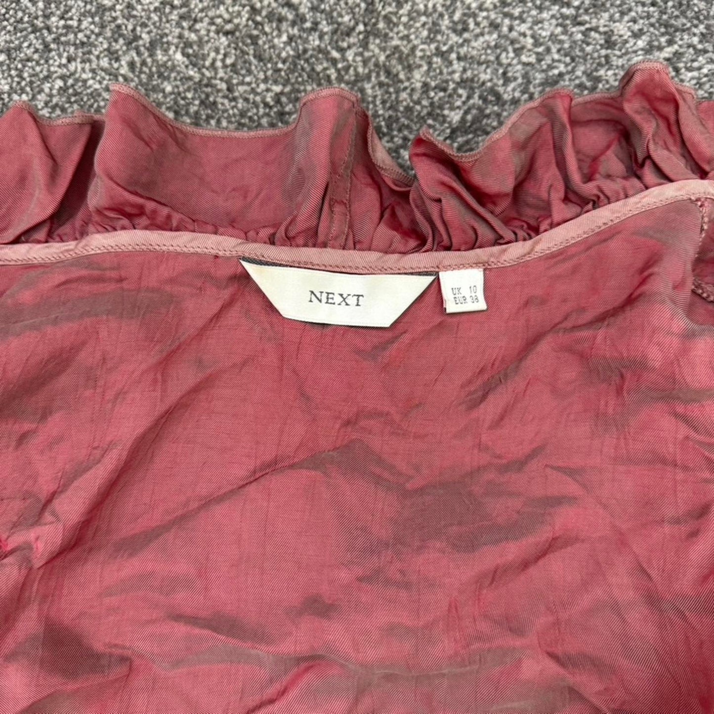 Y2K vintage lightweight jacket frill button up bow ruffle v neck