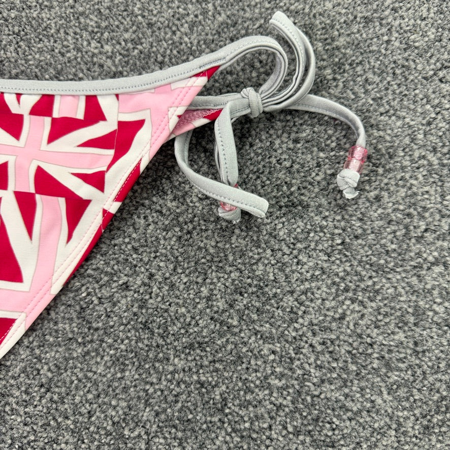 Y2K Union Jack bikini bottoms