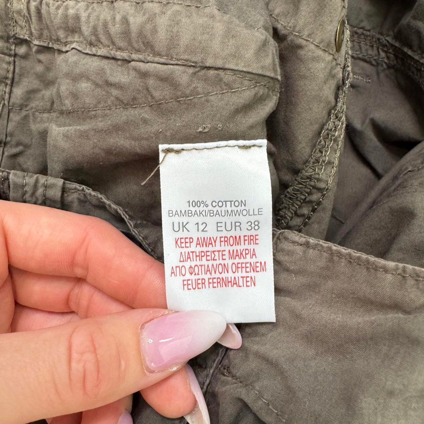 Y2K vintage low rise cargo trousers pants baggy utility zippers studded