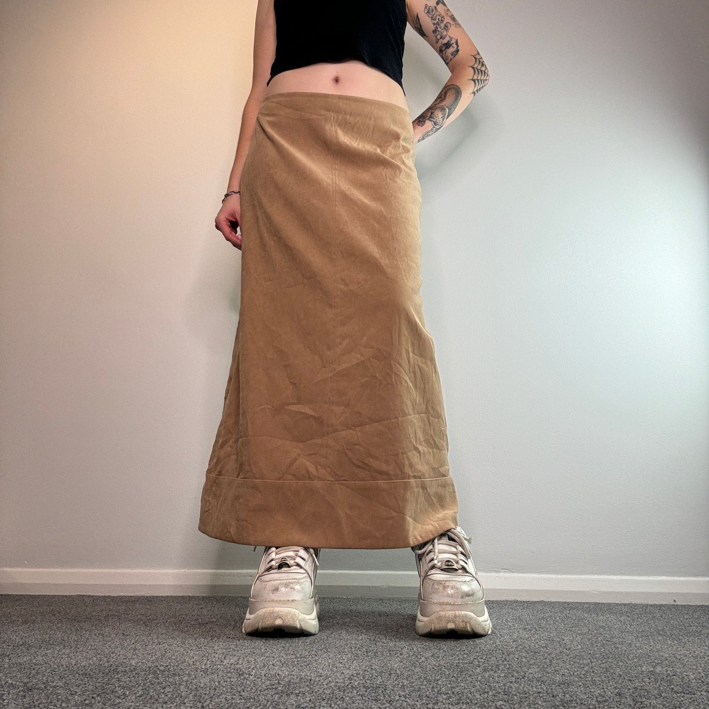 Y2K soft feel maxi skirt