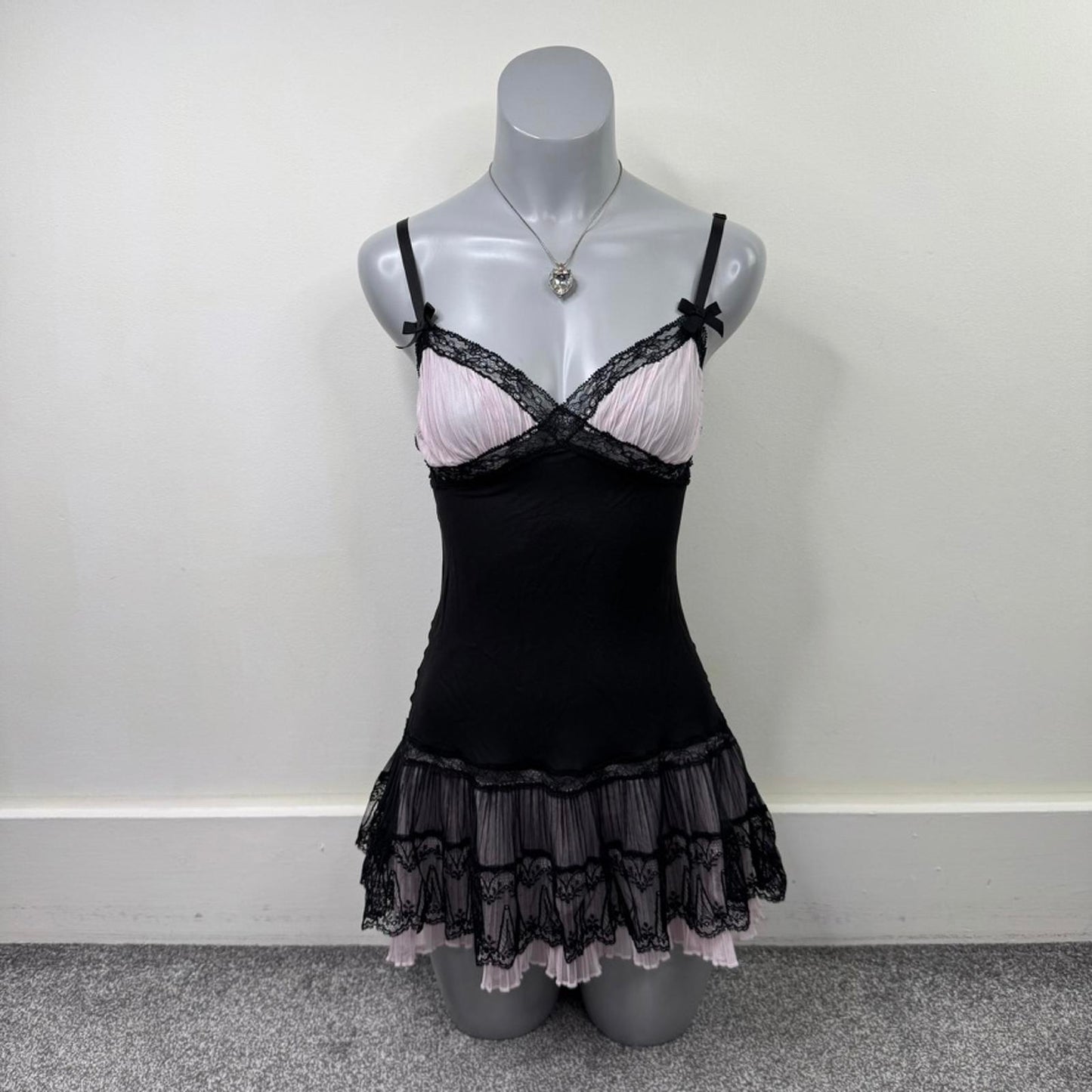 Agent Provocateur Classic Fifi silk blend chemise babydoll dress mini ruffle