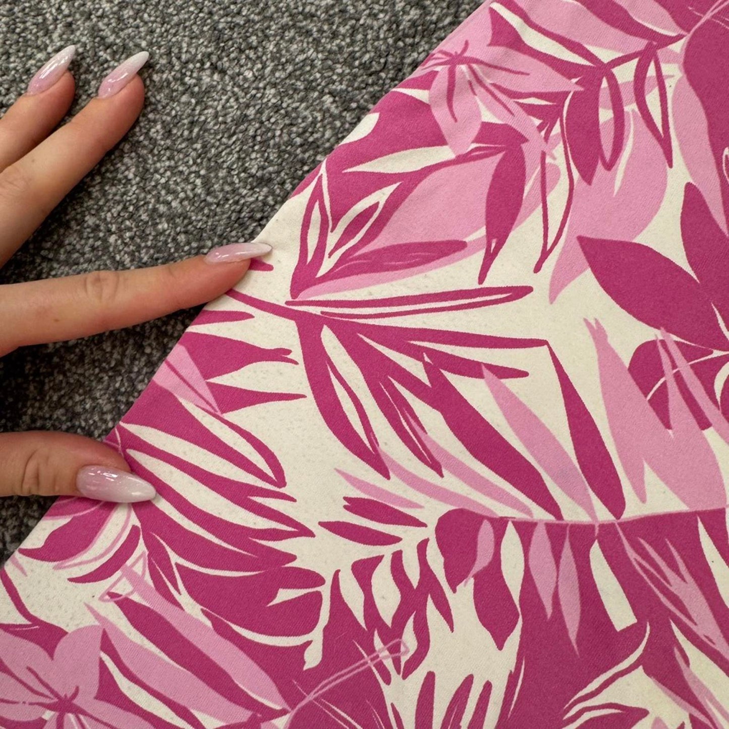 Y2K vintage Jane Norman mini dress palm tree fitted bows white pink