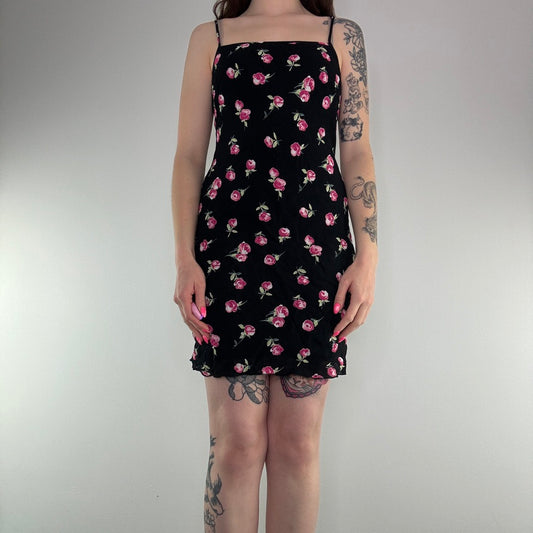 Y2K Bay rose floral mini dress