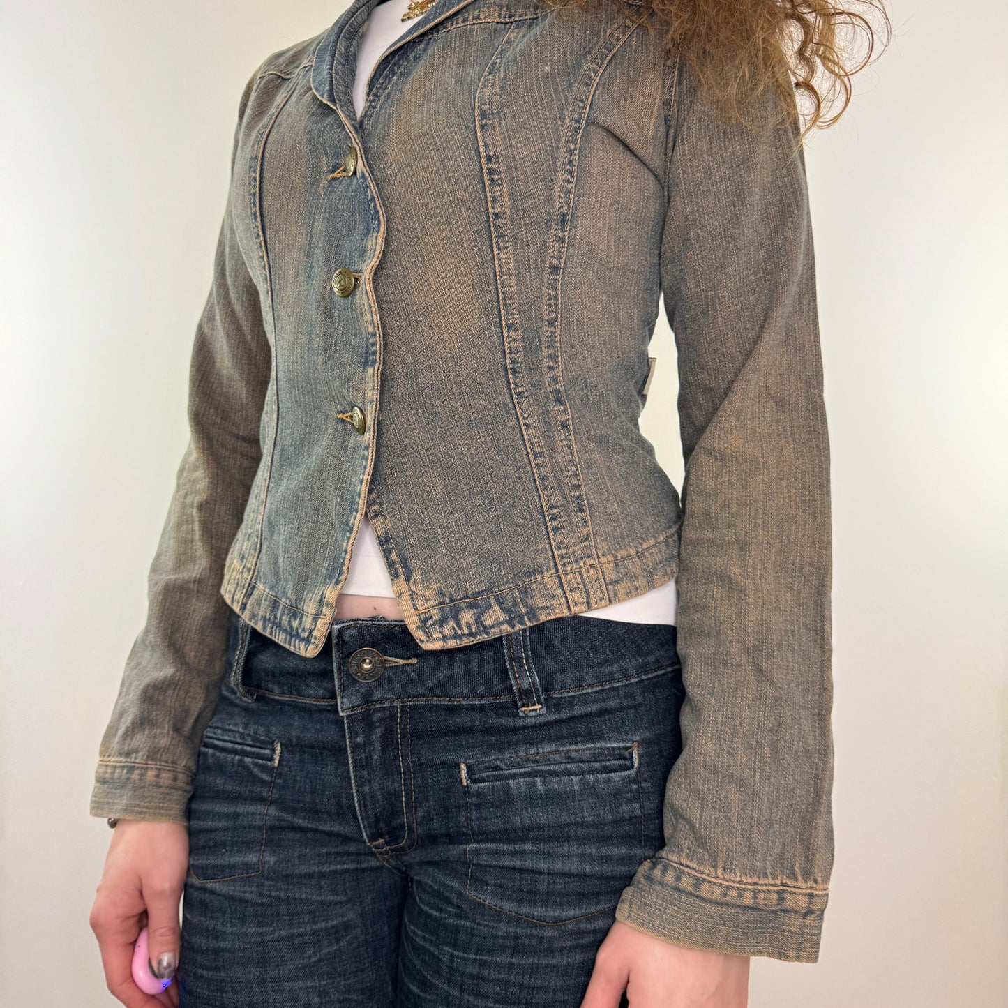 Y2K vintage archive button up denim jacket