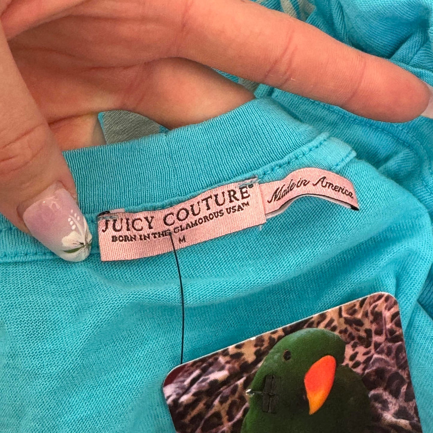 Y2K vintage Juicy Couture short sleeve top rhinestone graphic print crown