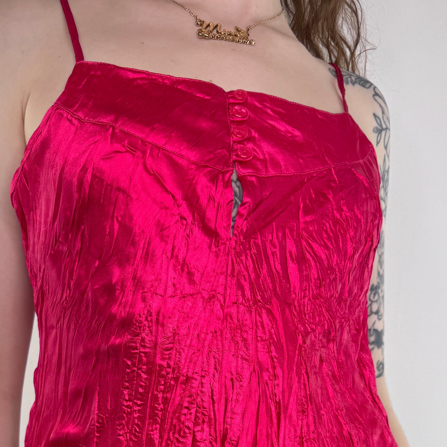 Y2K vintage Chilli Pepper satin cami top