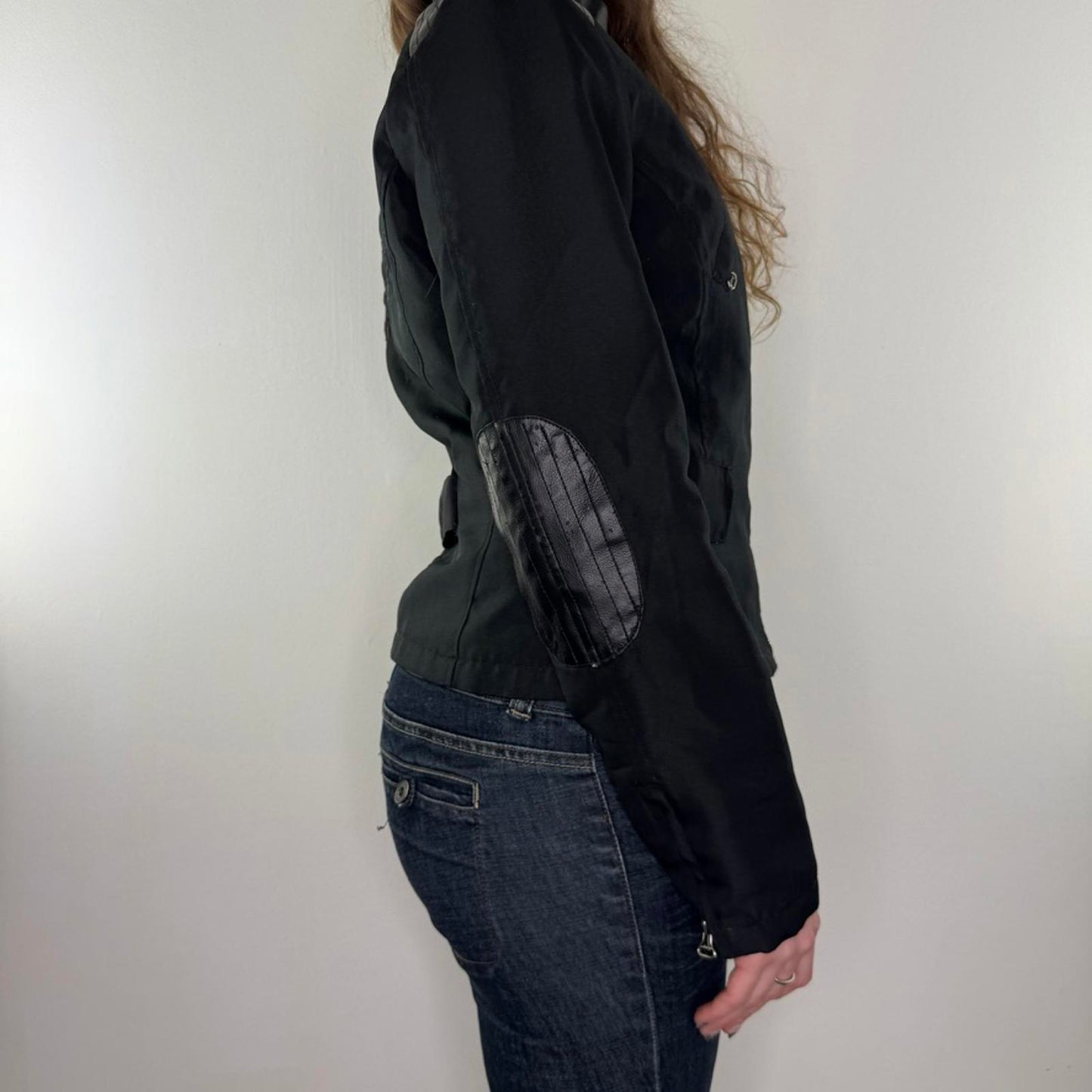 Y2K vintage archive fitted biker jacket