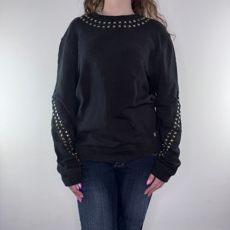 Versace Collection sweatshirt embellished metal cross