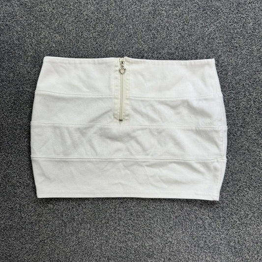 Y2K vintage low rise bandage stretchy mini skirt bodycon heart zipper micro