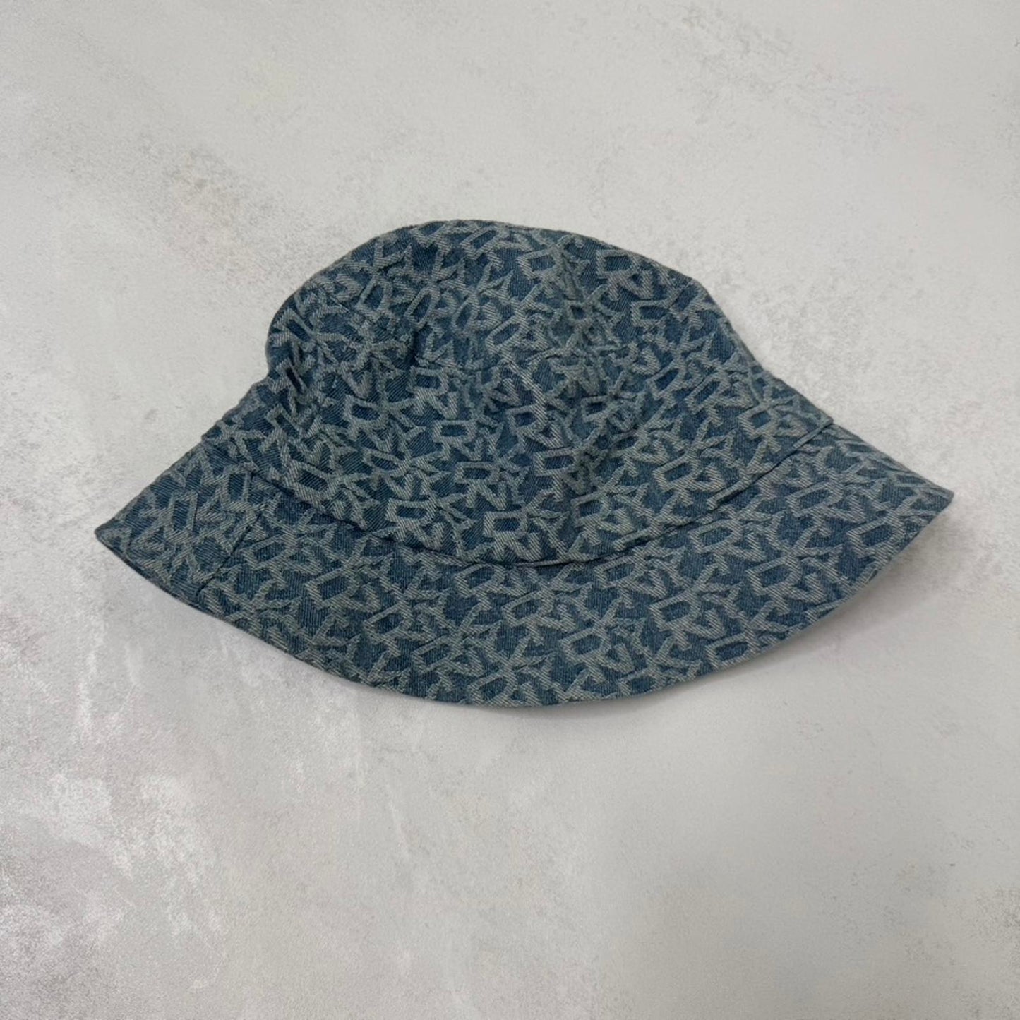 DKNY denim bucket hat light blue denim wash one size summer