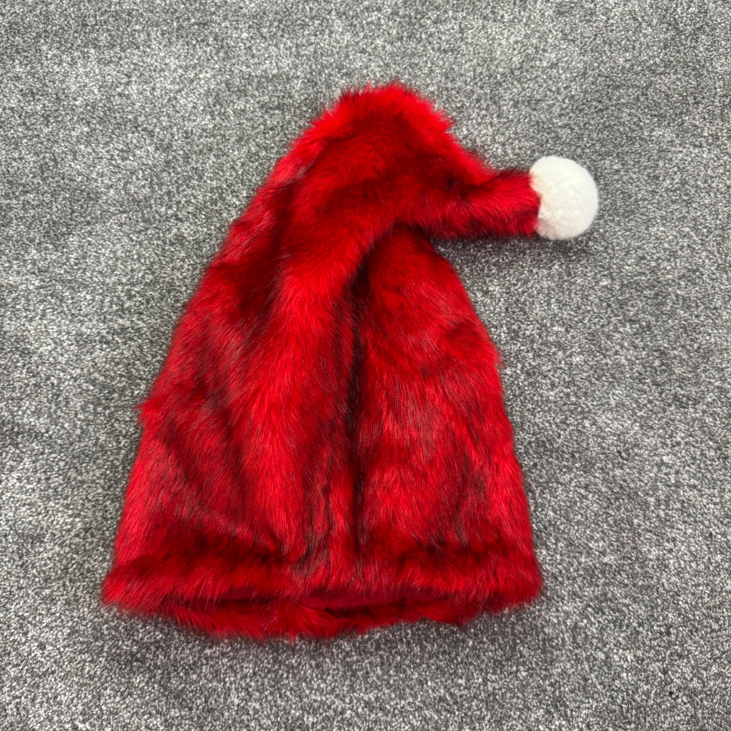 Y2K vintage santa faux fur Christmas balaclava hat