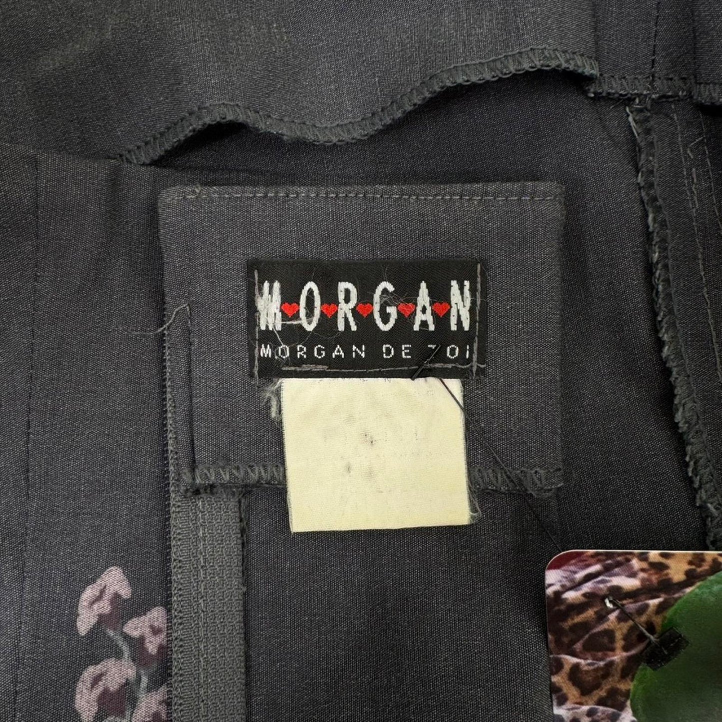 Y2K vintage Morgan De Toi strapless top boob tube floral fitted cropped crop