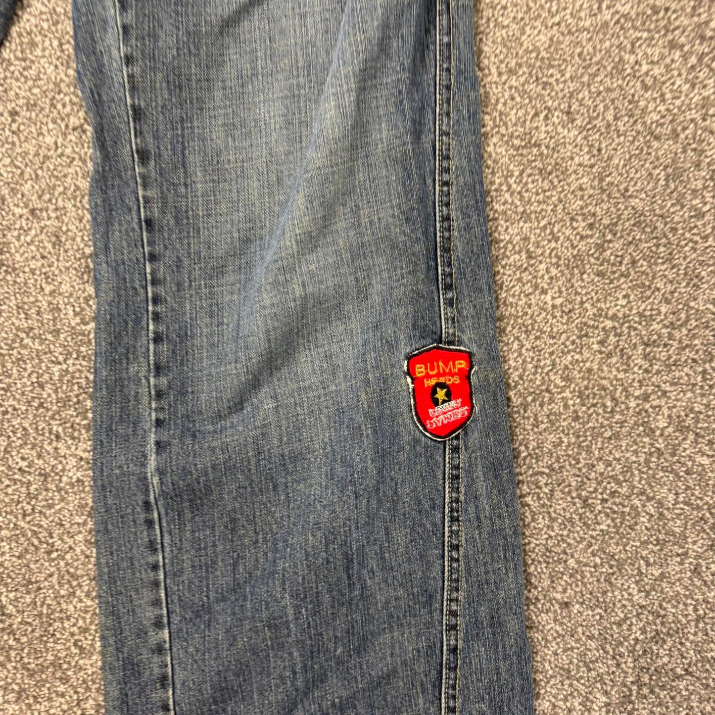 Y2K vintage Levi's sykes crude creed hip hop baggy denim jeans distressed