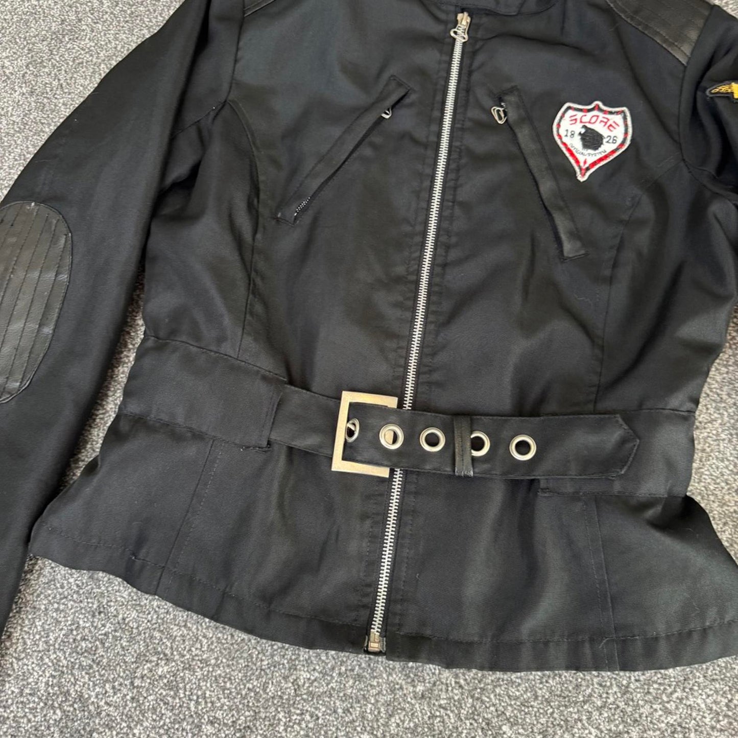 Y2K vintage archive fitted biker jacket