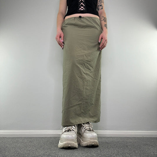 Y2K cargo maxi skirt