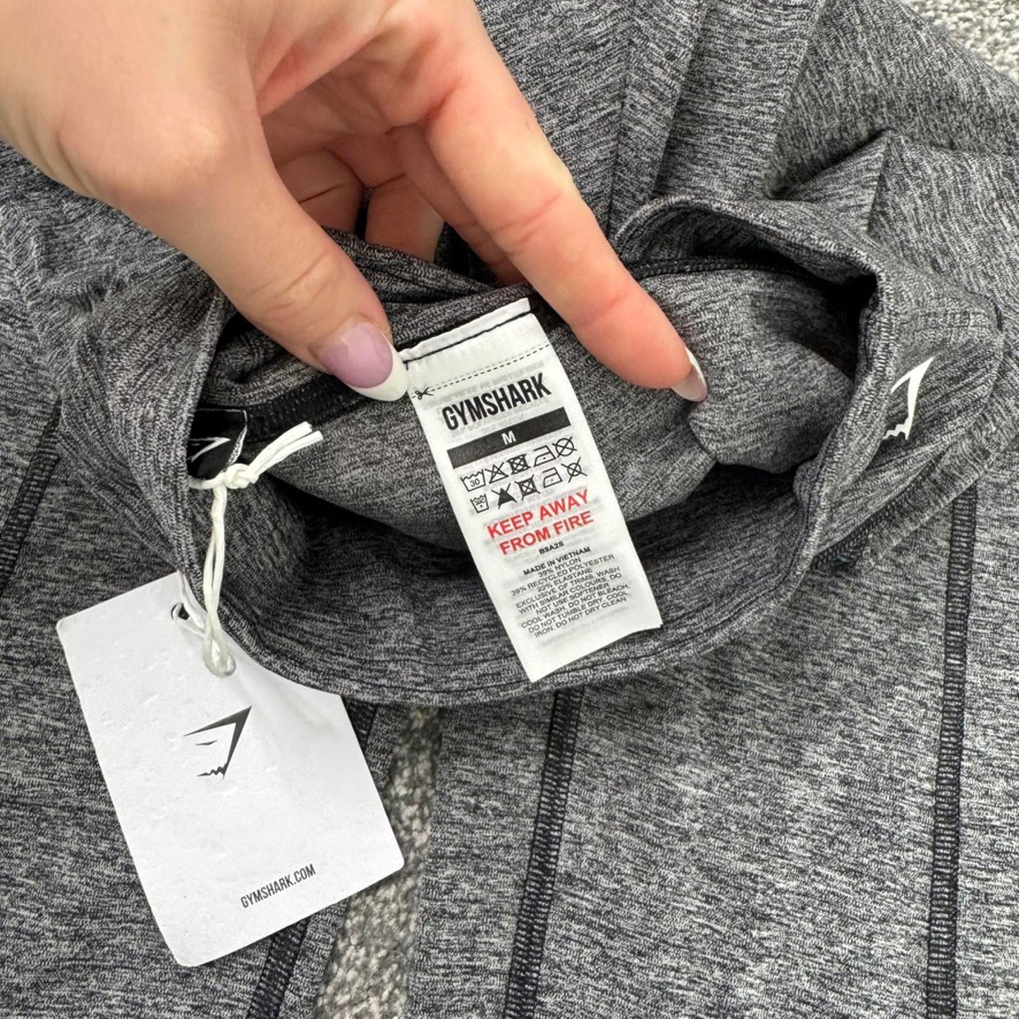 Gymshark marl grey flare leggings- brand new with defects