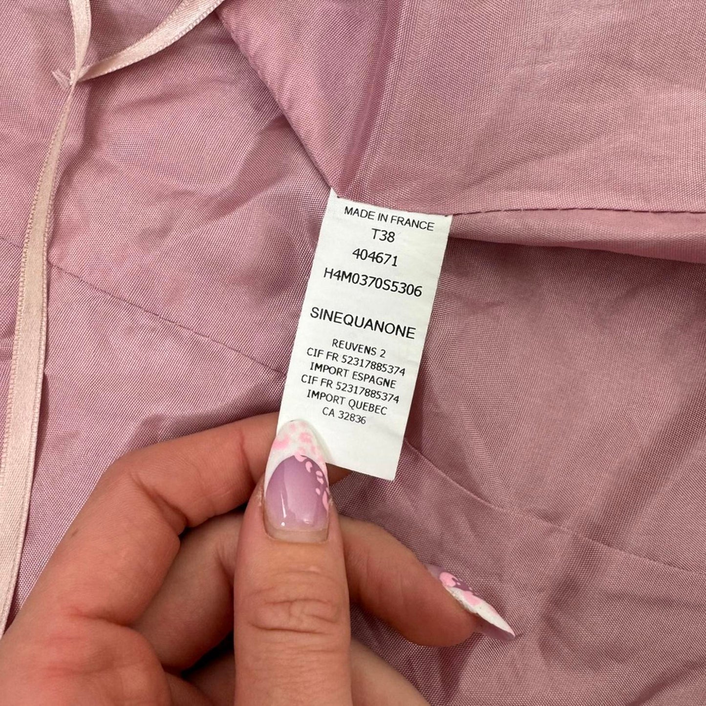 Y2K vintage wool blend long trench coat shoulder pads frill pink bow tweed