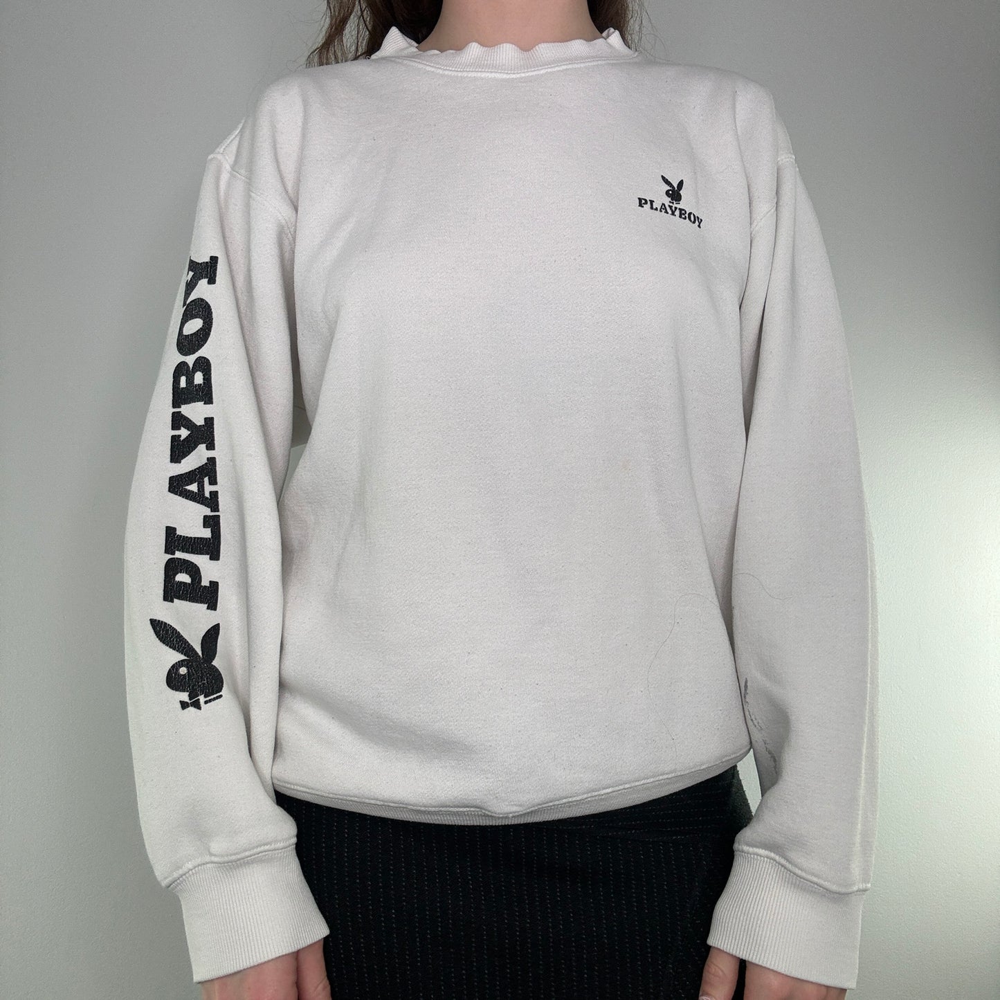 Vintage 90s Y2K Playboy embroidered jumper