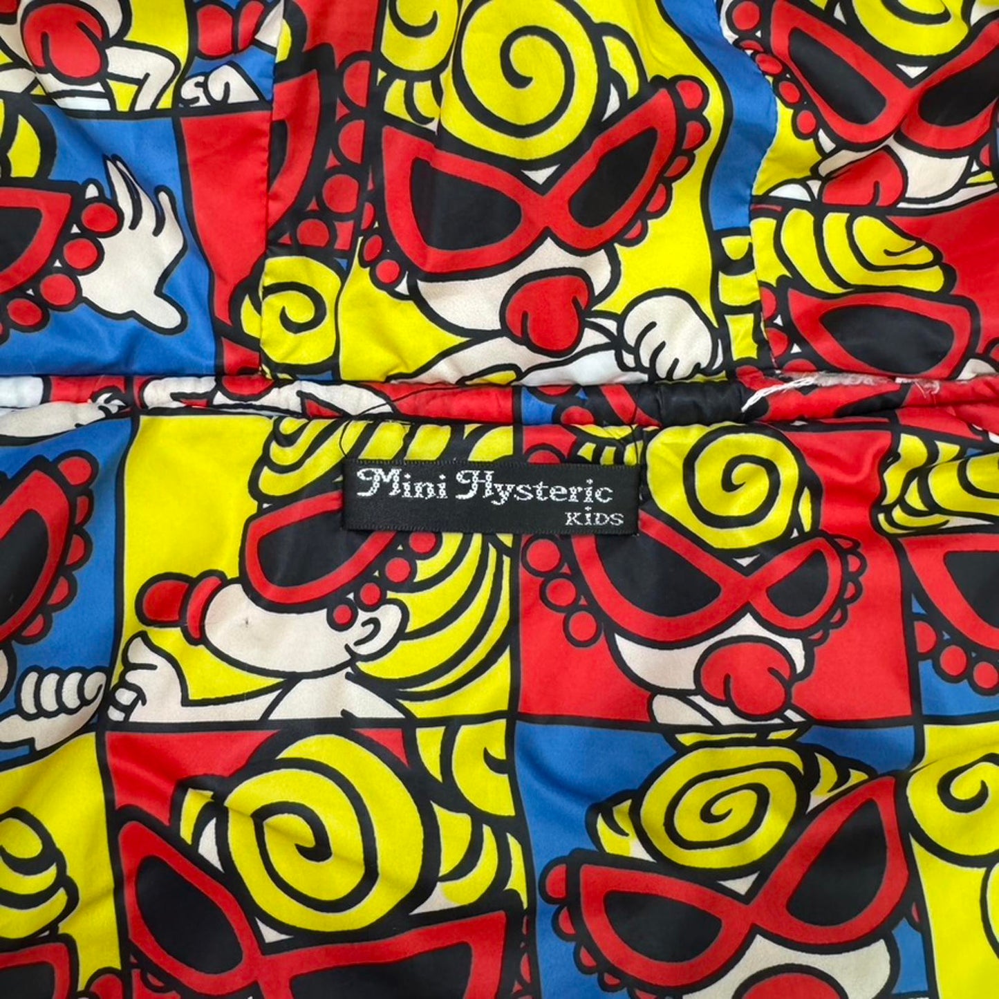 Vintage Hysteric Glamour zip up puffer jacket gilet vest bodywarmer reversible