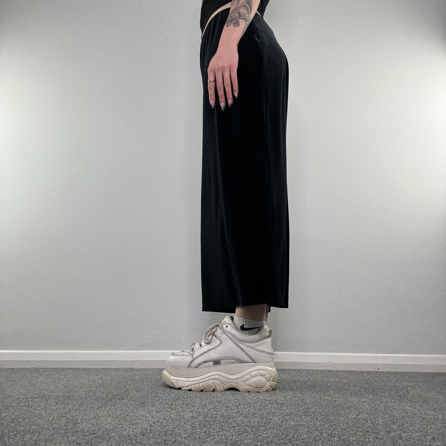 Y2K velour maxi skirt