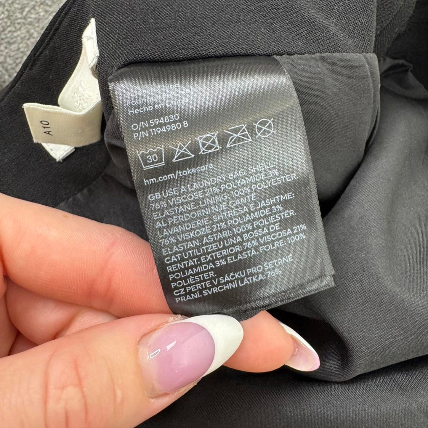 H&M studded mini skirt silver black party going out mid rise studded