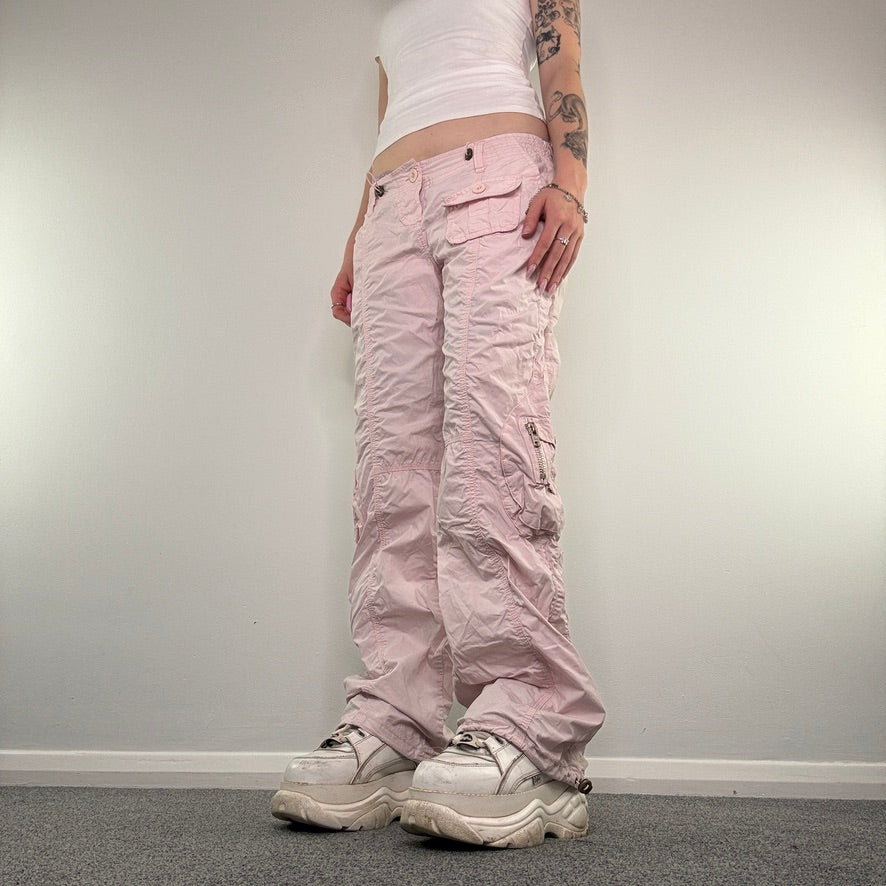 Y2K vintage low rise baggy cargo pants trousers