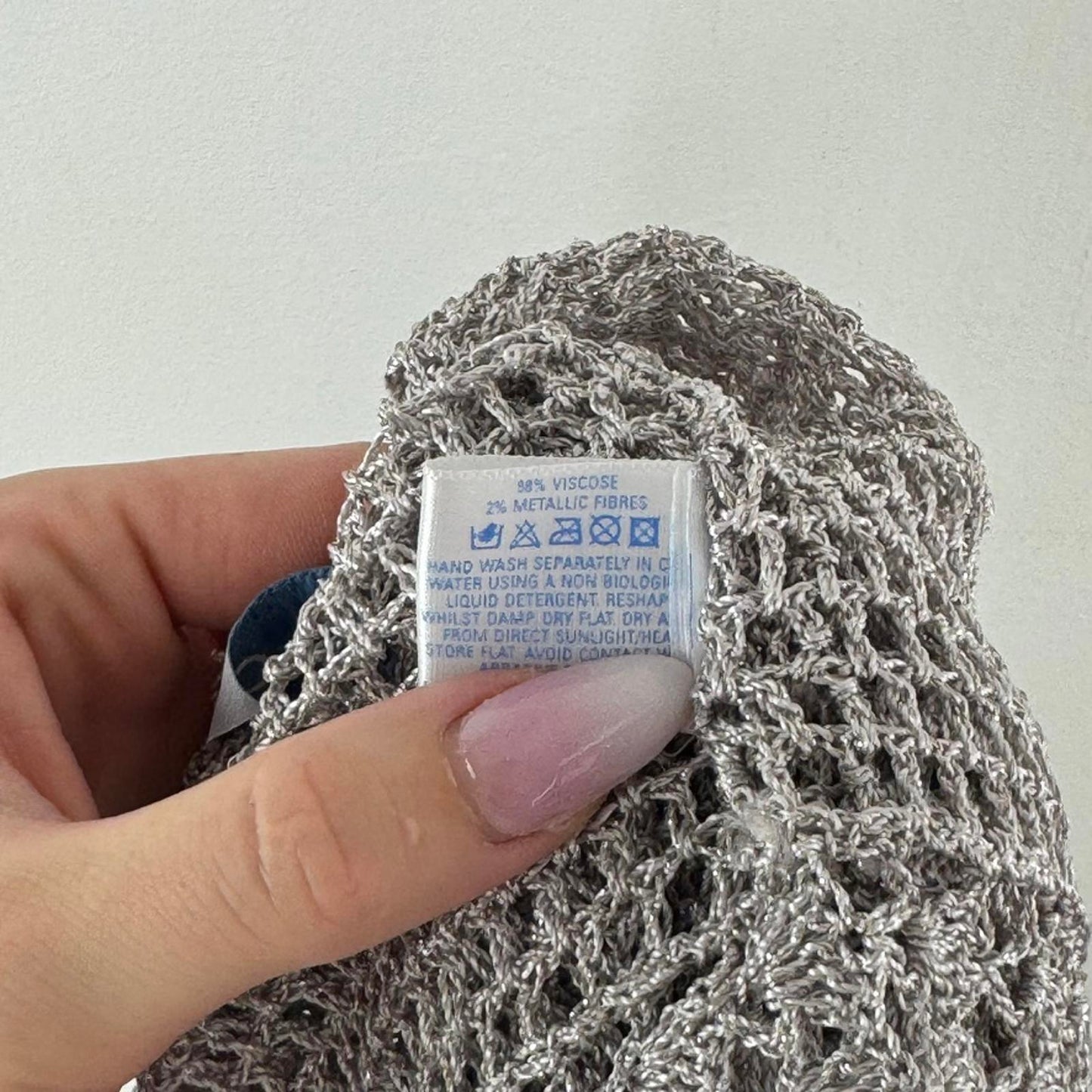 Y2K vintage crochet batwing short sleeve cardigan cropped fitted open bust