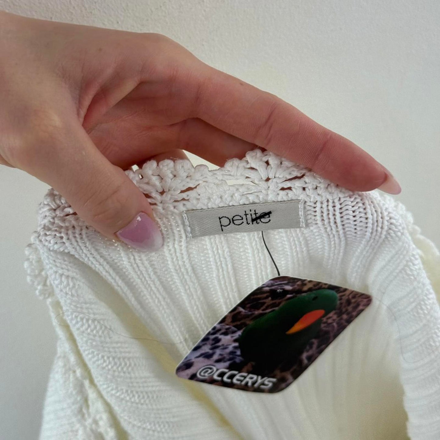 Y2K vintage ribbed knit jumper 3/4 sleeve lace up boat neck scallop hem knitted