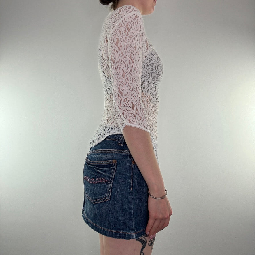 1990s Vintage Vivienne Westwood lace top